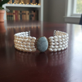 Pearl And Firoza 5 Line Bracelet