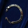 Plain Gold Biscuit Bracelet
