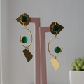 Contemp Earrings Green