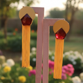 Chain Hanging Stone Earrings