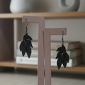 German Silver Leaf Earrings