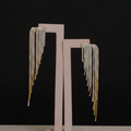 CZ Step Long Earrings