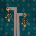 Kundan +Stone + Shell Earrings