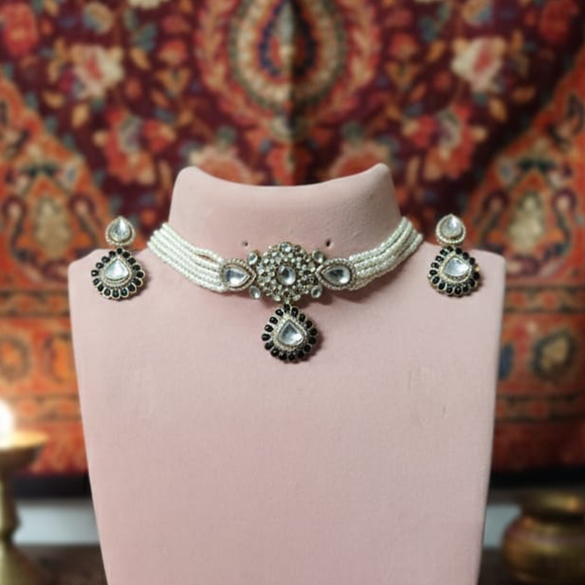 3 Piece Choker + Hanging Drops