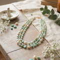 Fresh Water Pearl + Pink Opal 3Ladd