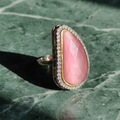 Ambi Calcidony + CZ  Ring