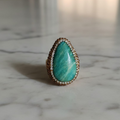 Pear Shape and Moissanite Ring