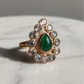 Red kundan Ring