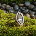 Kundan + CZ Marquise Ring